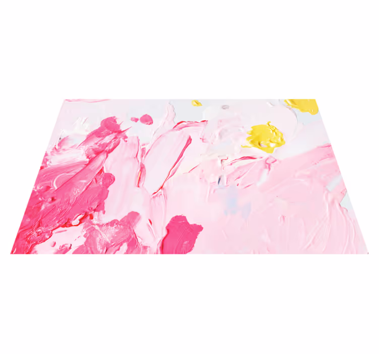 Alfombra vinílica juvenil remolinos abstractos en rosa - TenVinilo