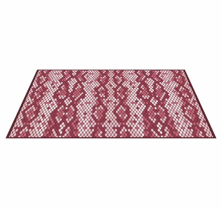 Alfombra vinílica textura patrón de mosaico de diamantes - TenVinilo