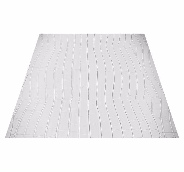 Alfombra vinílica textura piel de cocodrilo blanca - TenVinilo