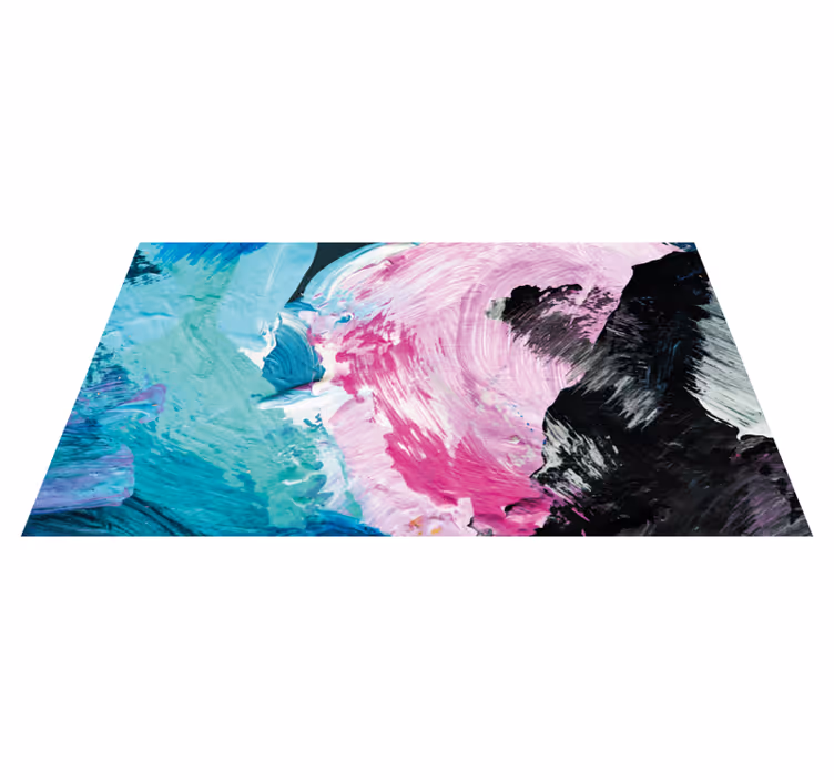 Alfombra vinílica imitación toque de color - TenVinilo