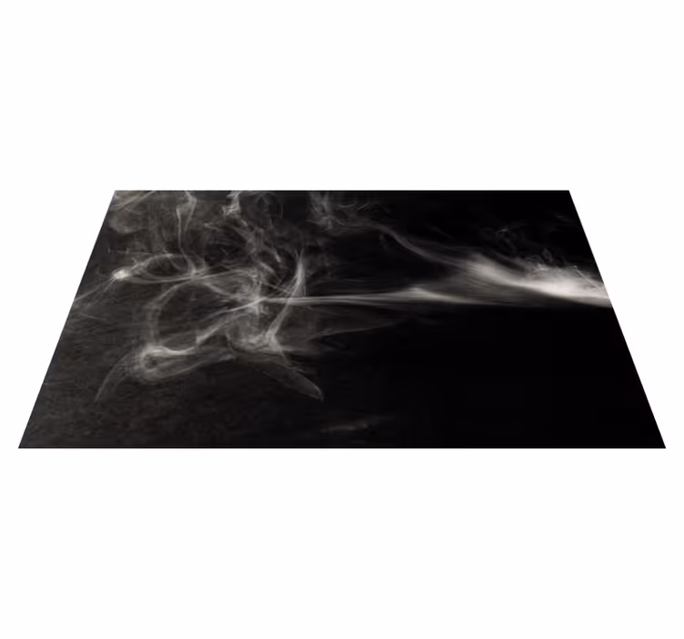 Alfombra vinílica moderna efecto de remolinos de humo - TenVinilo