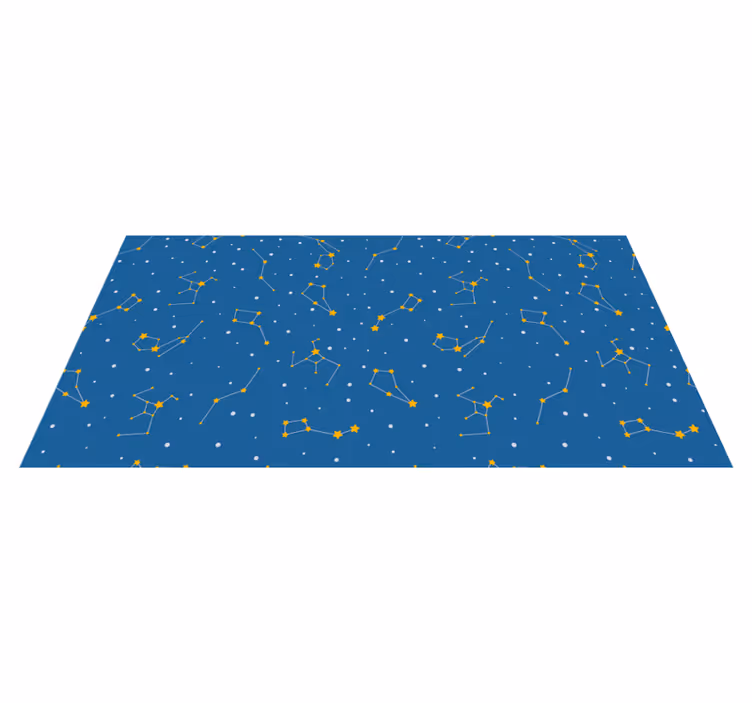 Alfombra vinílica estrellas cielo nocturno celestial - TenVinilo