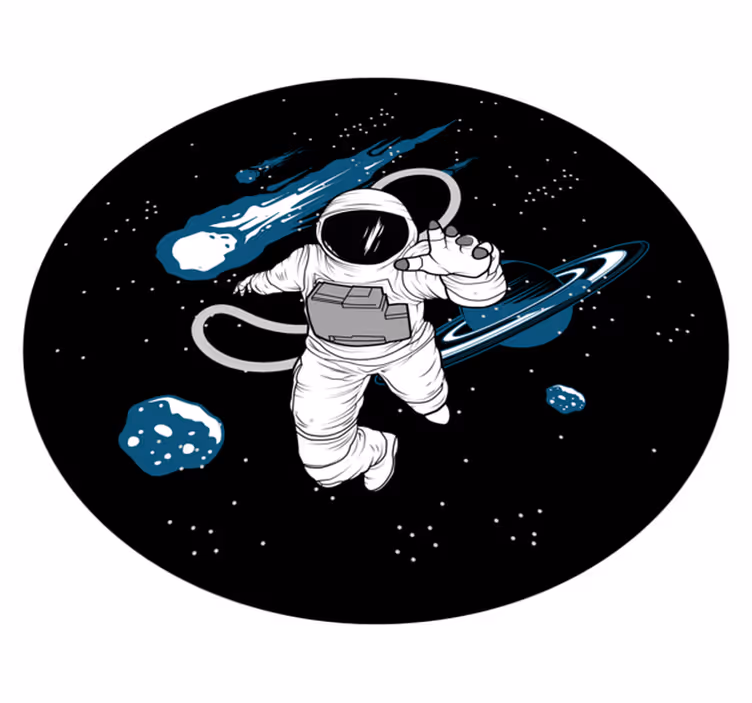 Alfombra vinílica carretera aventura astronómica - TenVinilo