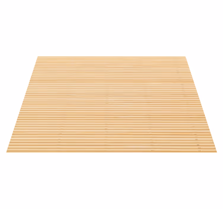 Alfombra vinílica recibidor textura de bambú natural - TenVinilo