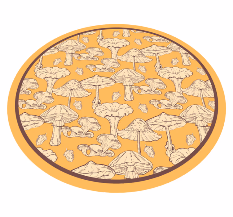 Alfombra vinílica naturaleza estilo champiñón - TenVinilo