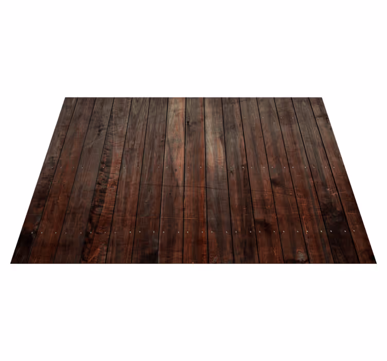 Alfombra vinílica textura madera Tablones verticales marrones con - TenVinilo