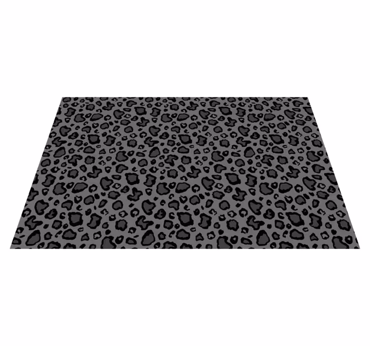 Alfombra vinílica animal print estilo estampado de leopardo - TenVinilo