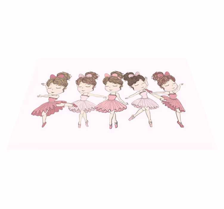 Alfombra vinílica infantil danza de ballet - TenVinilo