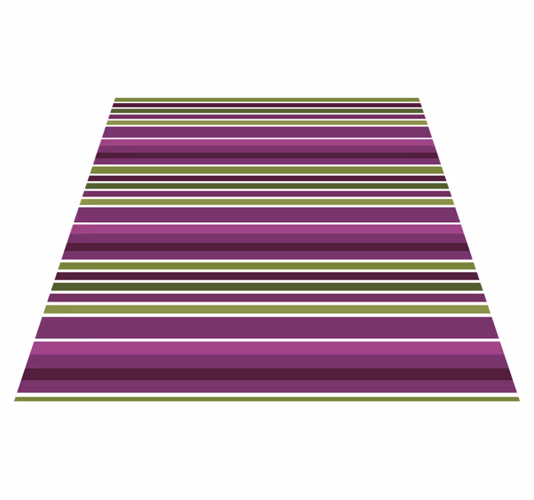 Alfombra vinilo cuadrada Diseño horizontal morado y verde - TenVinilo