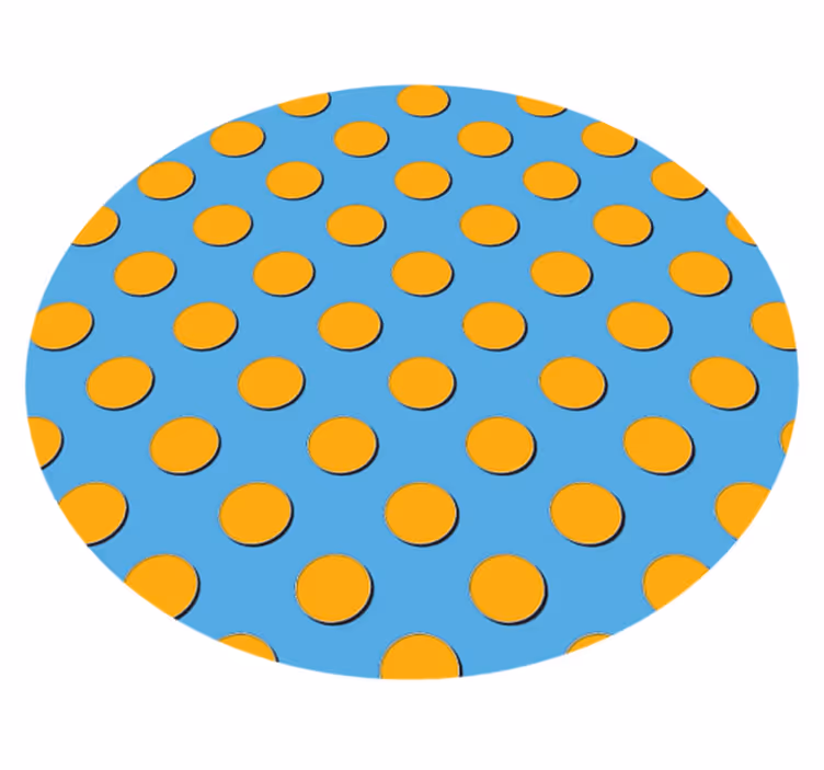 Alfombra vinílica geométrica lunares brillantes - TenVinilo