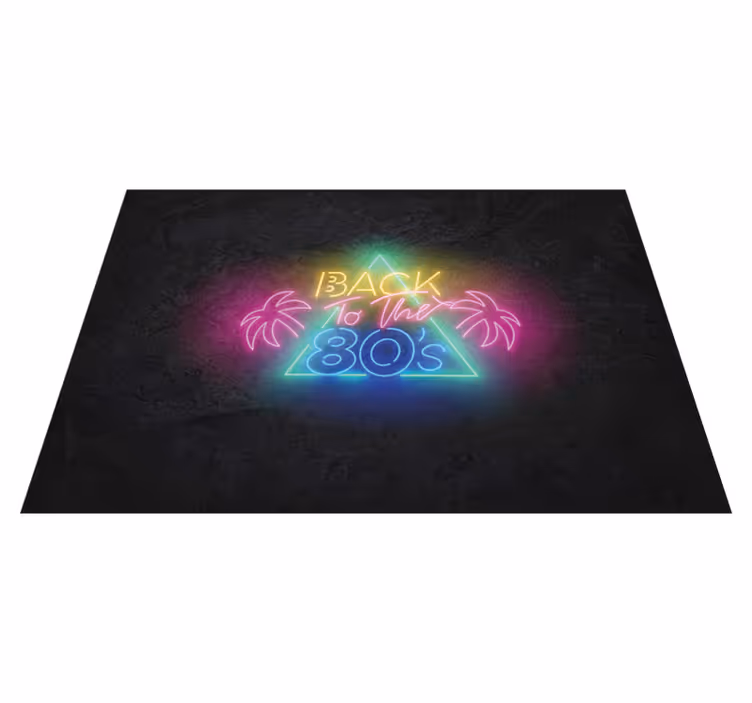 Alfombra vinílica vintage de vuelta a los 80 - TenVinilo