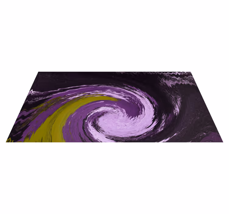 Alfombra vinílica juvenil flujos de color en espiral - TenVinilo