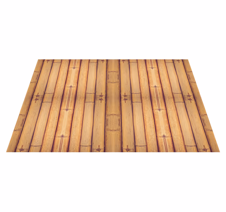 Alfombra vinílica salón inspirado en el bambú - TenVinilo