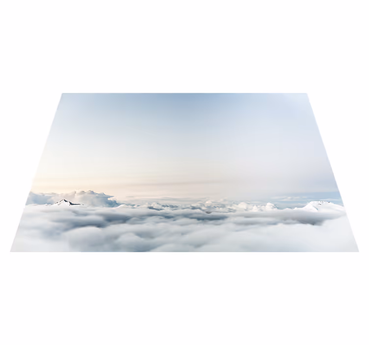 Alfombra vinílica salón Hermoso paisaje de cielo y mar - TenVinilo