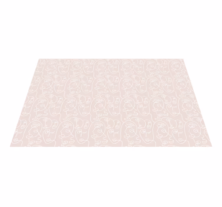 Alfombra vinílica moderna caras de líneas minimalistas - TenVinilo