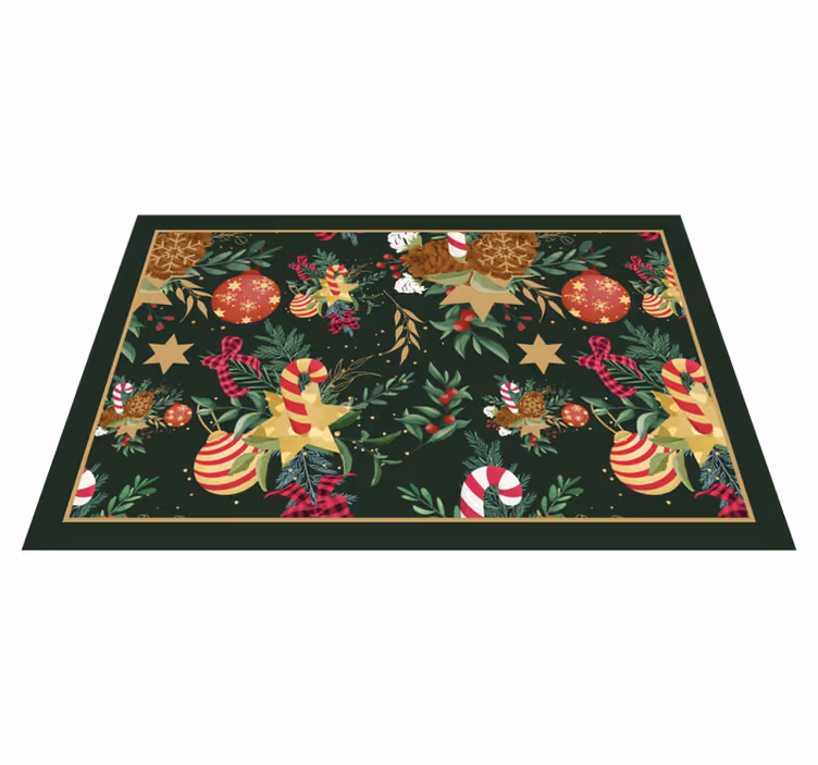 Alfombra vinílica navidad motivos festivos - TenVinilo