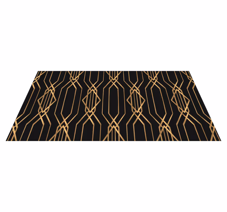 Alfombra vinílica geométrica elegancia art deco - TenVinilo