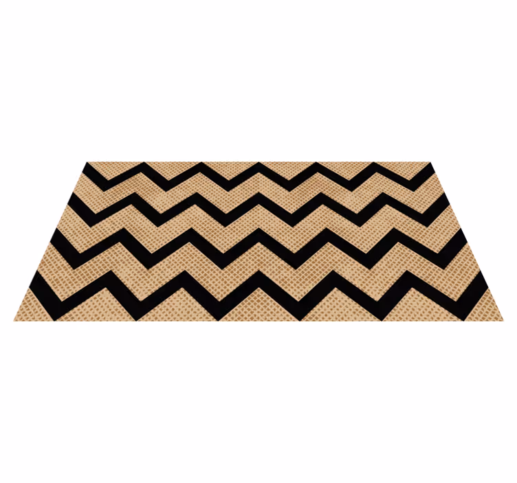 Alfombra vinílica geométrica textura chevrón - TenVinilo