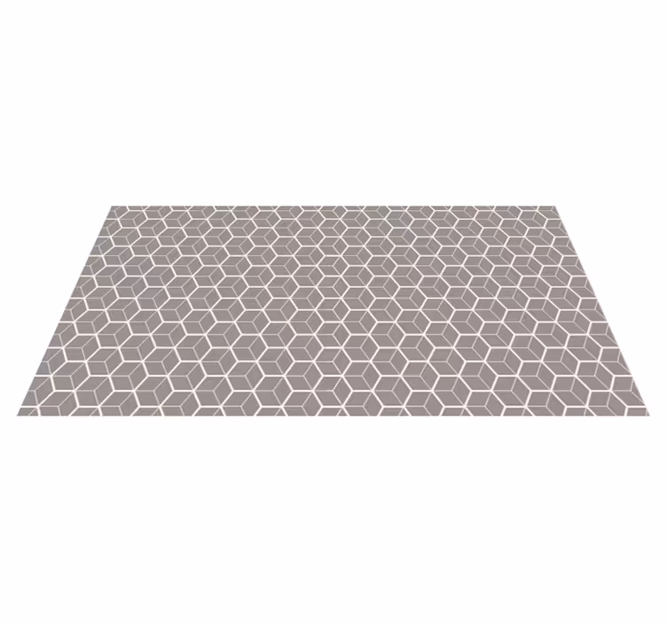 Alfombra vinílica geométrica celosía geométrica - TenVinilo