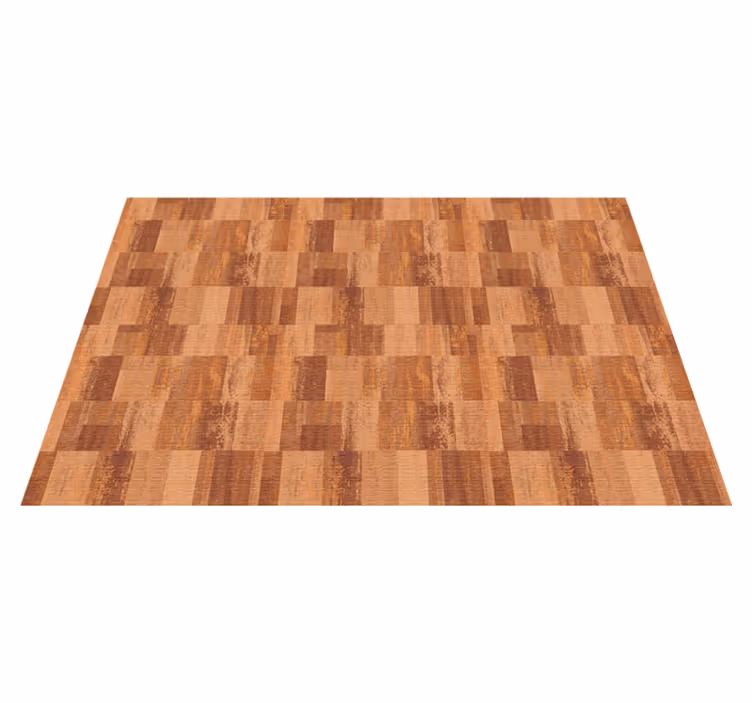 Alfombra de vinilo geométrica Patrón de cuadrados de terracota - TenVinilo