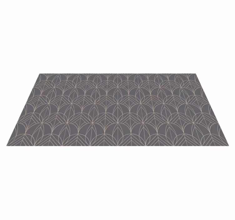 Alfombra vinílica geométrica patrón gris geométrico - TenVinilo