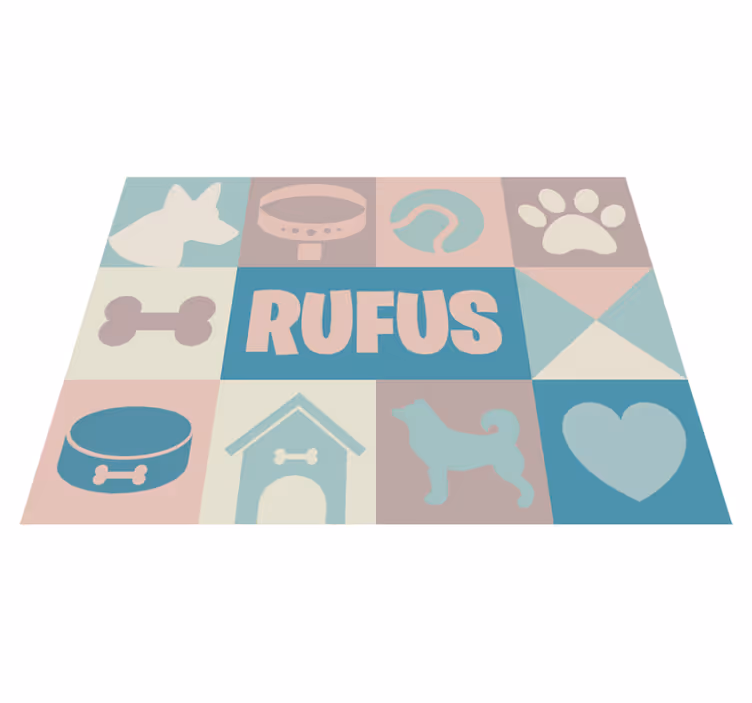 Aflombra vinílica animales Perros personalizados - TenVinilo