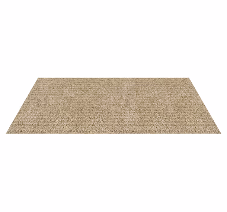 Alfombra vinilo pasillo moderna tela beige - TenVinilo