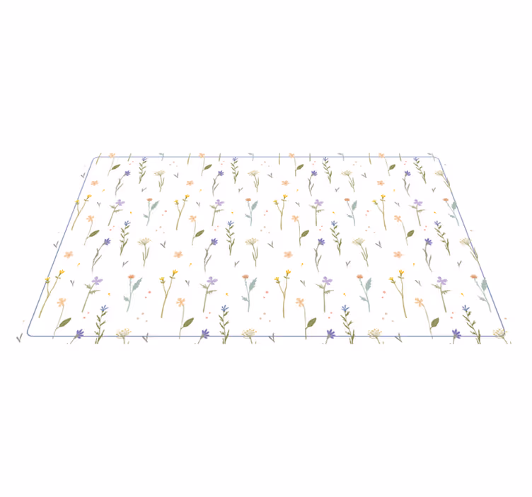Alfombra vinilo naturaleza ramitas de primavera pequeñas - TenVinilo