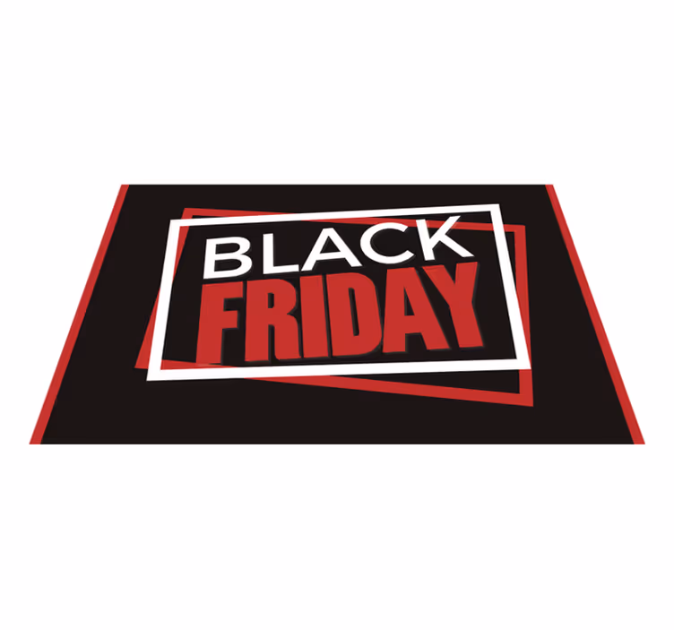 Alfombra vinilica negra promoción de Viernes Negro¡Aprovecha la p - TenVinilo