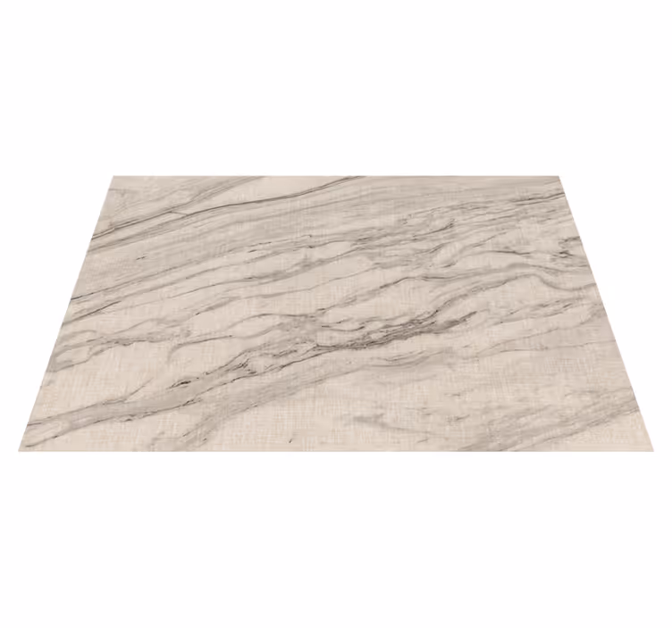Alfombra vinílica imitación mármol tonos marfil y negro - TenVinilo