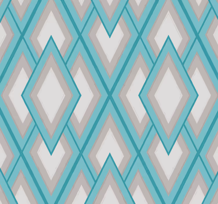 Papel tapiz geométrico patrones de diamantes armoniosos - TenVinilo