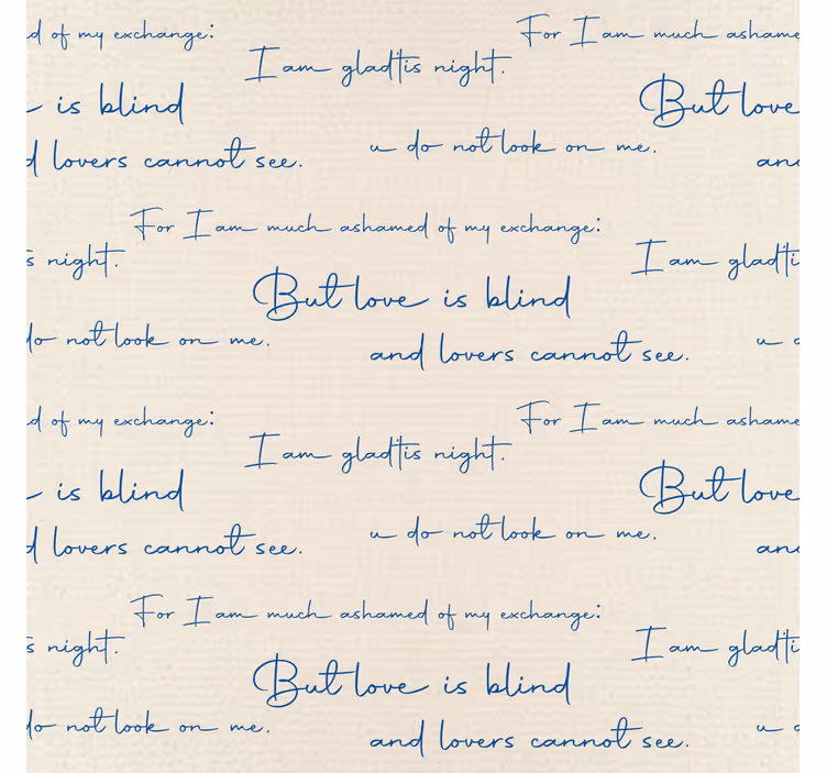 Papel tapiz letras tabla textil - TenVinilo
