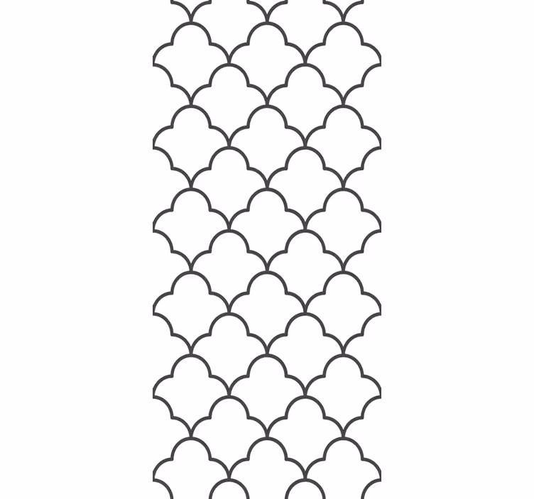 Papel tapiz para sala elegante patrón de azulejos - TenVinilo