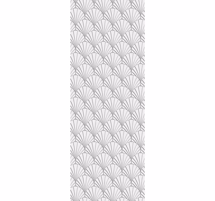 Papel tapiz moderno elegante patrón de abanico - TenVinilo