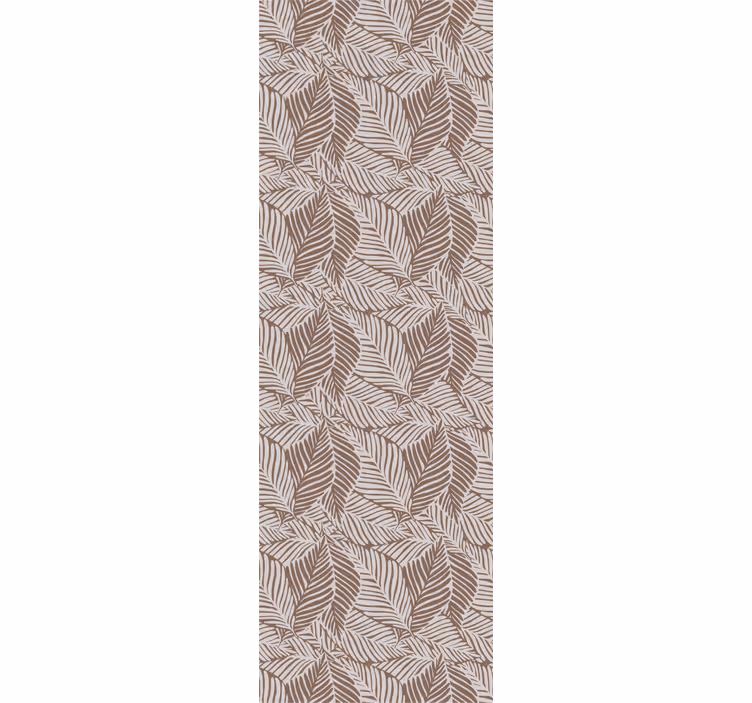 Papel tapiz flores diseño elegante marrón - TenVinilo