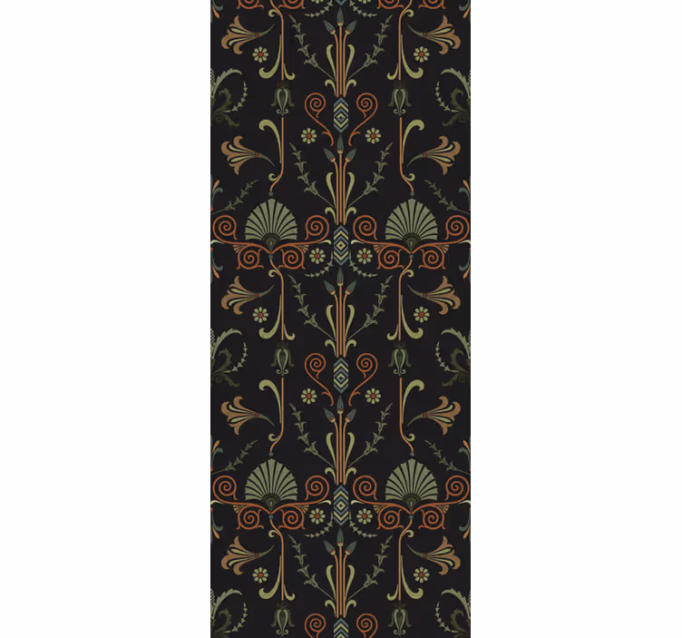 Papel tapiz floral patrón botánico elegante - TenVinilo