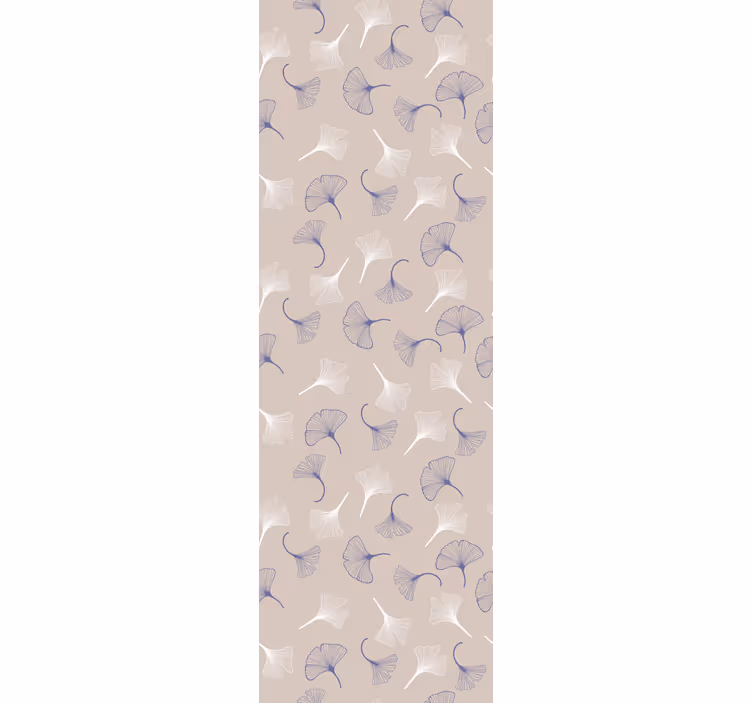 Papel tapiz hojas delicado ginko pastel - TenVinilo
