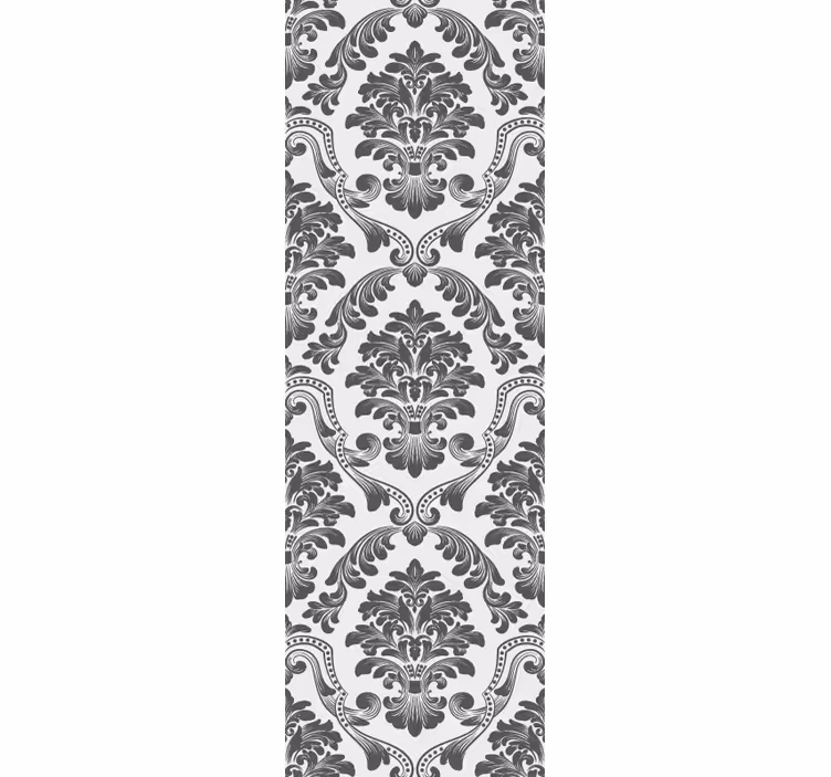 Papel tapiz barroco motivo floral clásico - TenVinilo