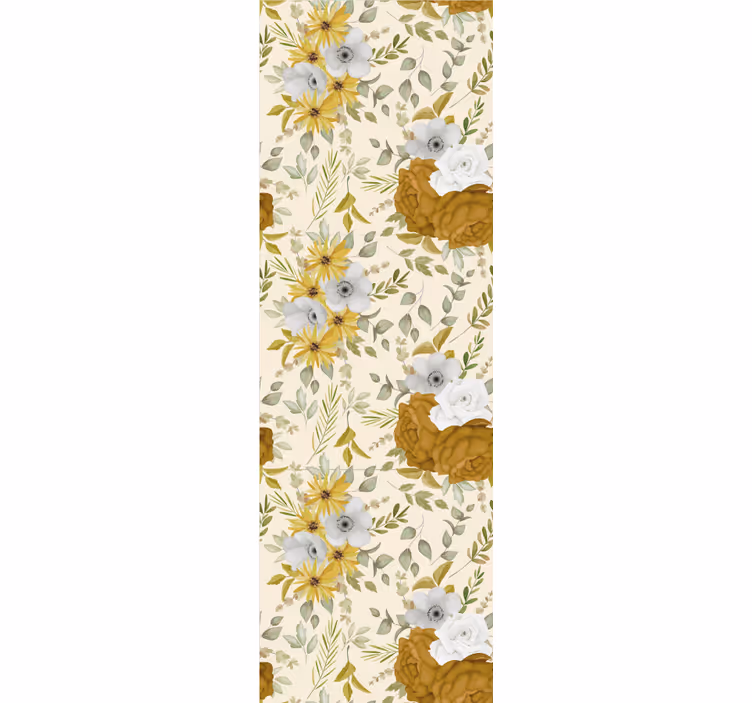 Papel tapiz flores flores anidadas - TenVinilo