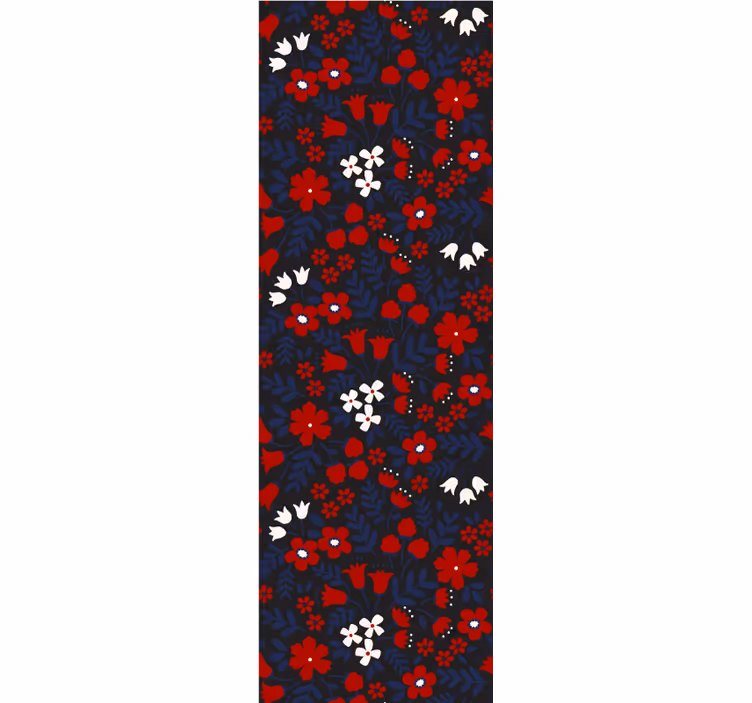 Papel tapiz flores vibrante floración floral - TenVinilo