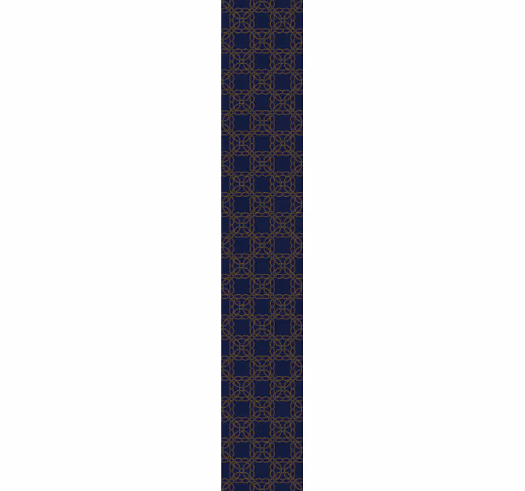 Papel tapiz ornamental elegancia geométrica azul marino - TenVinilo