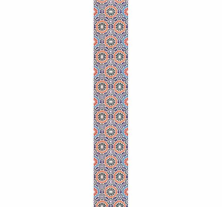 Papel tapiz floral motivos florales geométricos - TenVinilo