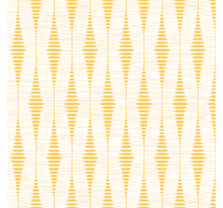 Papel tapiz geométrico rabaul ikat amarillo - TenVinilo