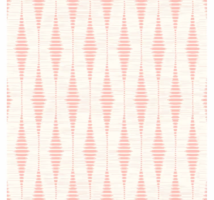 Papel tapiz geométrico rabaul ikat rosa pastel - TenVinilo