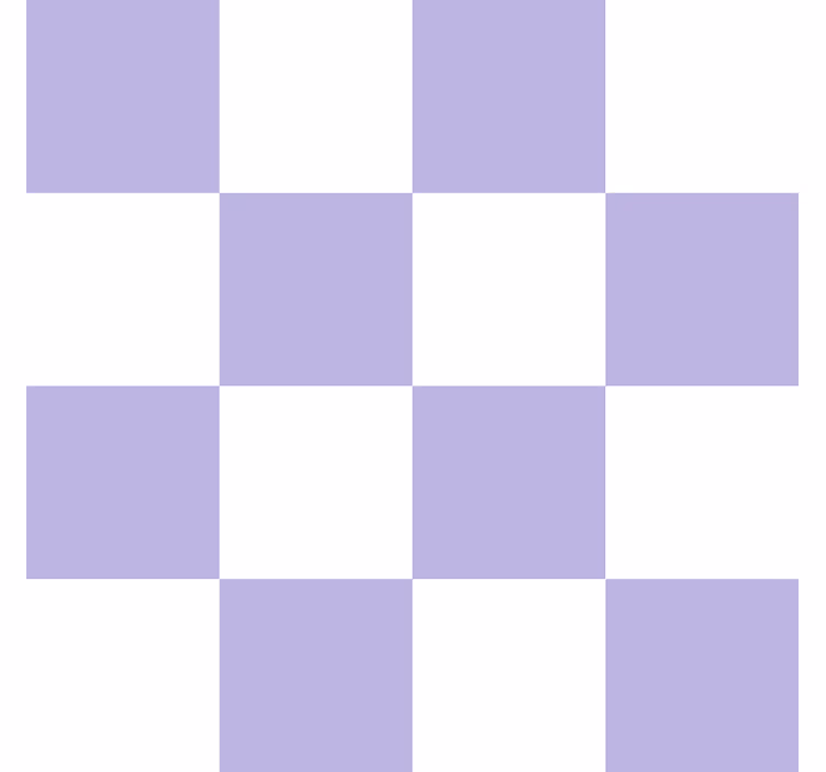 Papel tapiz azulejos motivo blanco y morado - TenVinilo