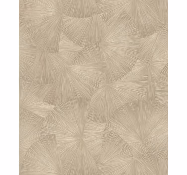 Papel tapiz hojas chic tan abstracto - TenVinilo