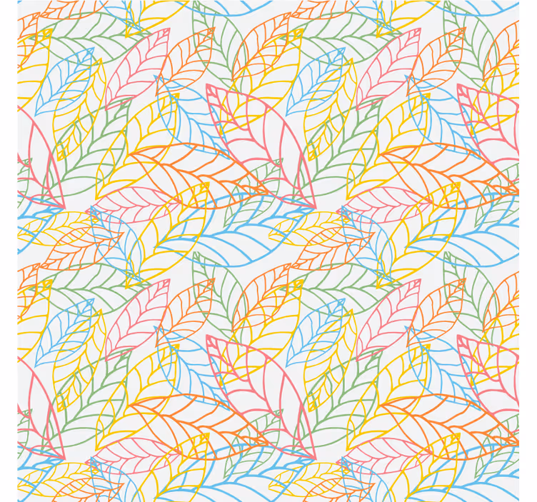 Papel tapiz naturaleza componentes de hojas vibrantes - TenVinilo