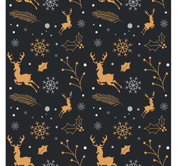 Papel tapiz navidad composición feliz navidad - TenVinilo