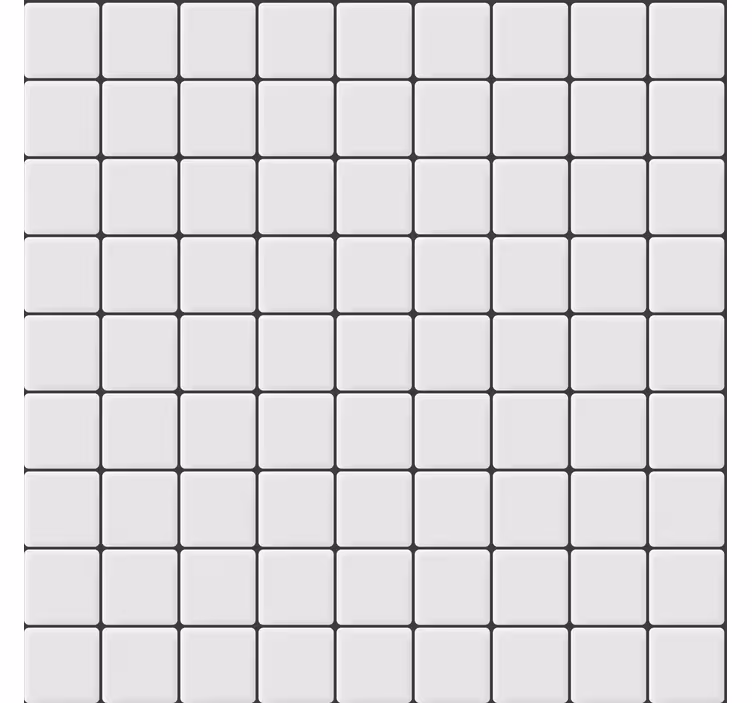 Papel tapiz para sala azulejos blancos cuadrados - TenVinilo