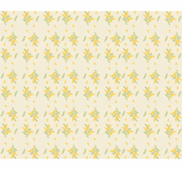 Papel tapiz para recámara patrón mimosa claro - TenVinilo